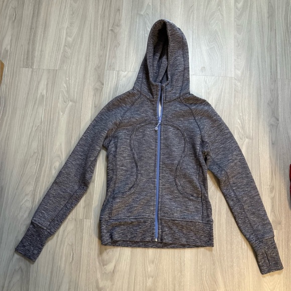 Rare Lululemon Scuba Hoodie Jacket Deep Indigo 2012 Retired Edition Size 6 - Picture 8 of 10